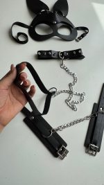 ماسک فانتزی خرگوشی با چوکر و دستبند ارزان