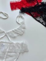 شورت فانتزی زنانه مدل گره ای سفید