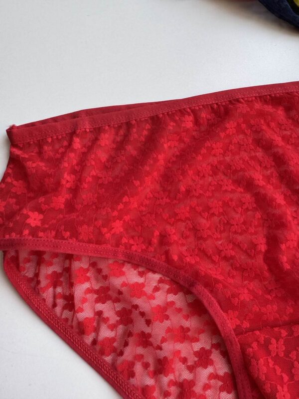 شورت گیپوری سایز بزرگ 4XL مدل فاق نخی قرمز