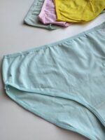 شورت سایز بزرگ نخ پنبه کتابی سایز XXL آبی آسمانی