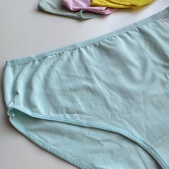 شورت سایز بزرگ نخ پنبه کتابی سایز XXL آبی آسمانی