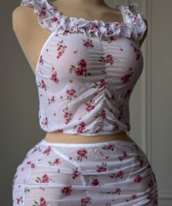لباس خواب فانتزی پرنسسی کنزو سفید