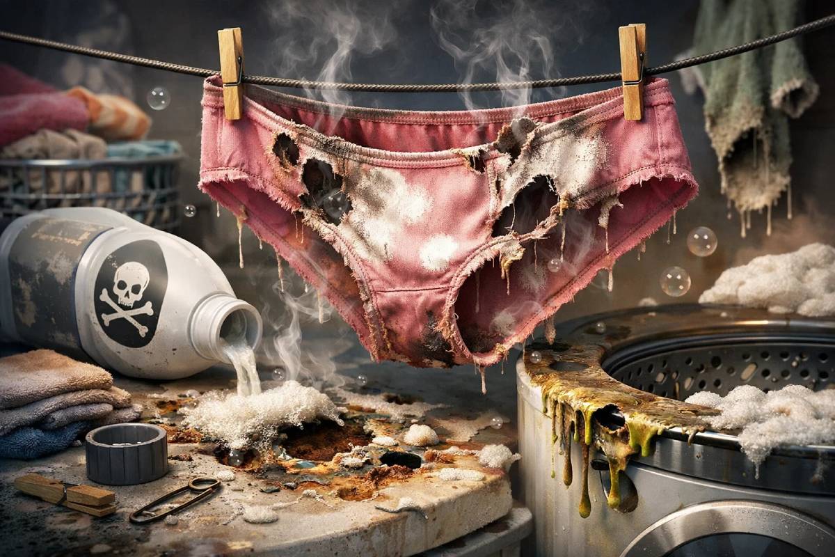 عوارض شستن شورت با وایتکس شستن شورت زنانه با وایتکس