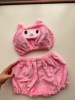 ست نیم‌تنه و شورتک تدی فانتزی مدل عروسکی با کاپ‌دار نیم‌تنه (کد ۴۶۵۹)