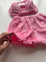 ست نیم‌تنه و شورتک تدی فانتزی مدل عروسکی با کاپ‌دار نیم‌تنه (کد ۴۶۵۹)